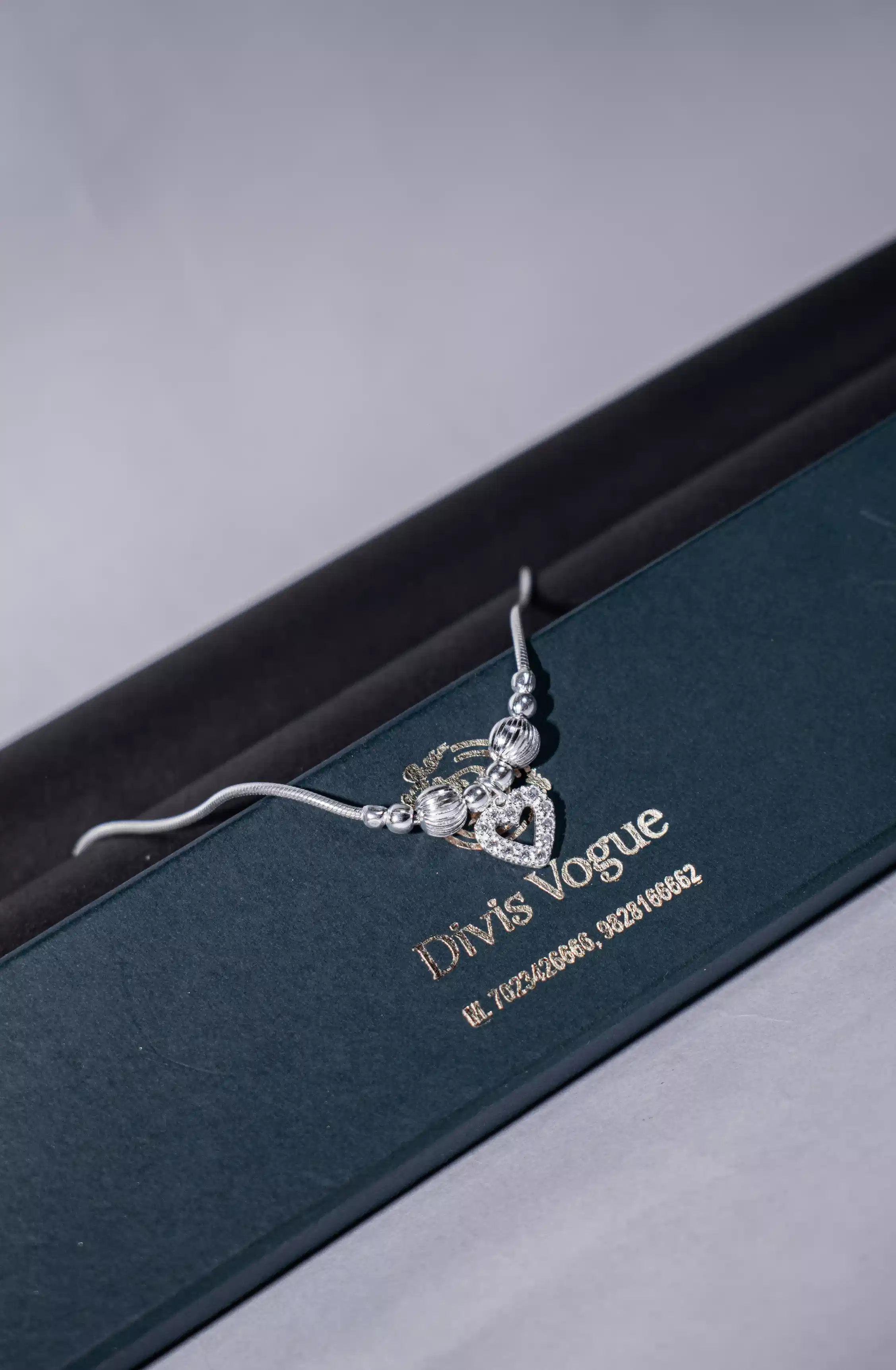 Little Heart Pure Silver Kids Payal